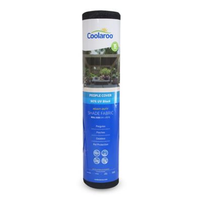 Coolaroo 6 ft. x 50 ft. 90% UV Block Fabric Shade, Graphite