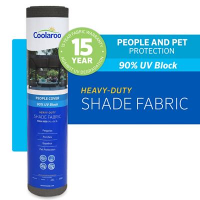 Image showing 5 th Coolaroo 6 ft. x 50 ft. 90% UV Block Fabric Shade, Graphite