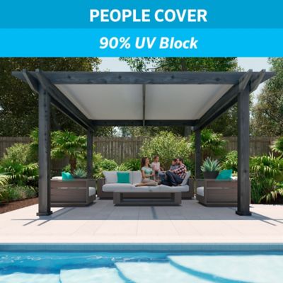 Image showing  6 ft. x 50 ft. 90% UV Block Fabric Shade, Stone