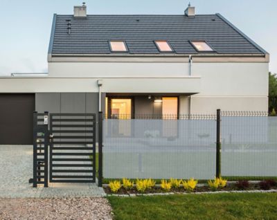 Image showing  6 ft. x 15 ft. 70% UV Block Shade Fabric, Stone