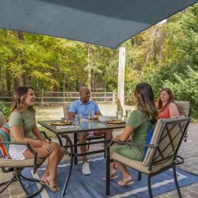 Image showing  17.9 ft. Premium Square Shade Sail, Slate