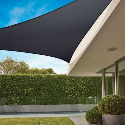 Coolaroo 16 ft. 5 in. Premium Triangle Shade Sail, Graphite