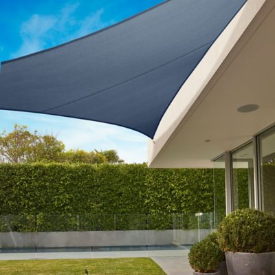 Coolaroo 16 ft. 5 in. Premium Triangle Shade Sail, Slate