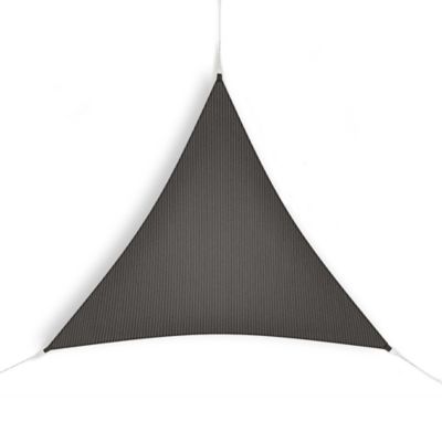 Coolaroo 12' Ready-to-Hang Triangle Shade Sail, Montecito, Dark Grey