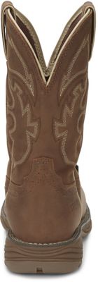 Image showing 5 th Justin Men's Steel Toe Rush Waterproof 11 in. Work Boots, Tan