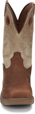 Justin Men's Stampede Rush Composite Toe Work Boots, Rust, 11 in.