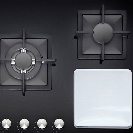  Range Kleen Stove Burner Covers – 4 White 9.5” Square Burner  Covers for Electric Stove : Appliances