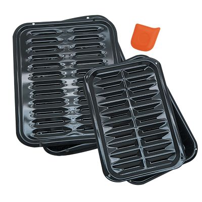 Range Kleen Broiler Pan Set with Scrape and Clean, 2 pc.