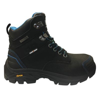 black waterproof work boots