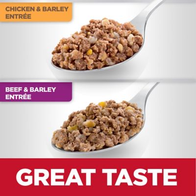 Image showing  Senior Chicken, Beef and Barley Chunks Wet Dog Food Variety Pack, 13 oz., Pack of 12 Cans