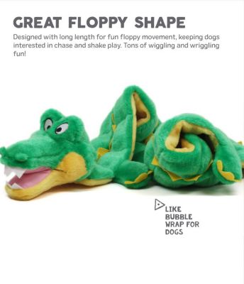 Image showing 6 th Outward Hound Squeaker Matz Gator Dog Toy