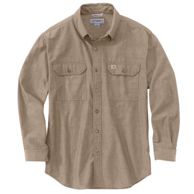 Carhartt Men's Original Fit Midweight Solid Long-Sleeve Work Shirt