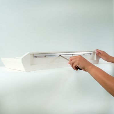 Image showing  18 in. Gray Floating Shelf Hardware