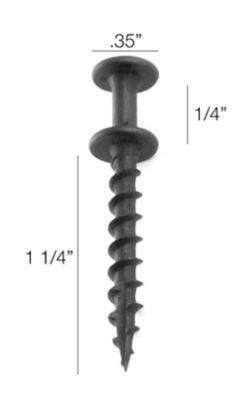 Hangman 100 lb. Capacity 1-1/4 in. Double-Head Bear Claw Hanger, 25-Pack