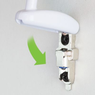 Image showing  Snap Heavy-Duty Wall Hooks, Brushed Nickel, 2 pc.