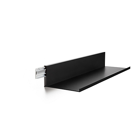 Hangman 18 in. No Stud Floating Shelf, Black Coated