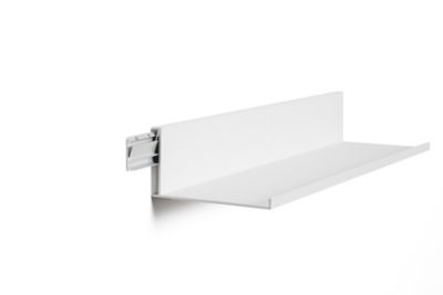 Hangman 18 in. No Stud Floating Shelf, White Coated