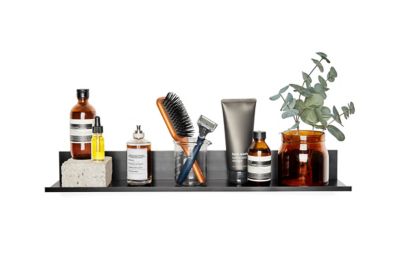 Image showing  24 in. No Stud Floating Shelf, Black Coated