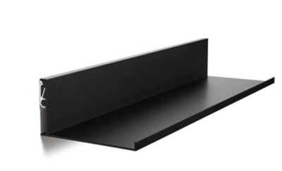 Image showing  24 in. No Stud Floating Shelf, Black Coated
