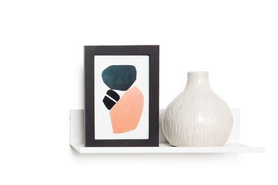 Image showing  24 in. No Stud Floating Shelf, White Coated