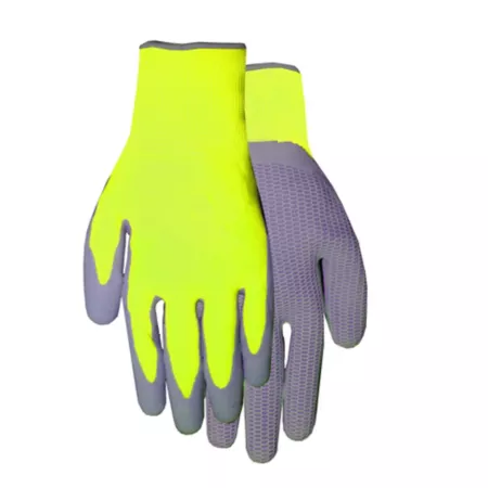 Midwest Gloves Men's Expert Grip High Visibility Polyester Gloves 1 Pair Gardening Gloves