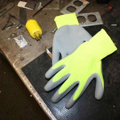 Mekanix 45/291 Hard Wearing PVC Garden Grip Gloves Essential DIY Accessories New 