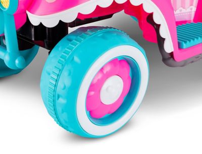 Minnie Mouse Quad 6V Rechargeable Ride-On Toy Rubber Traction Strip Tires Pink 