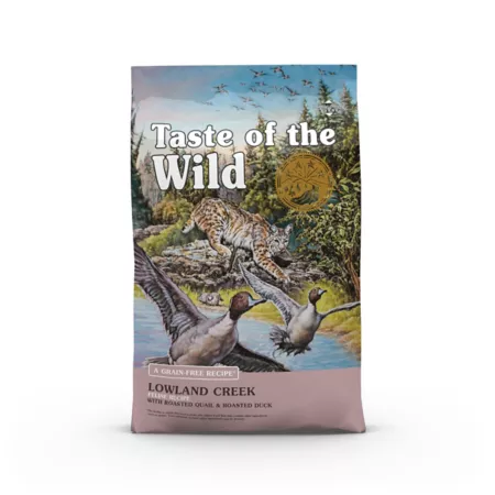 Taste of the Wild Lowland Creek Feline Recipe with Roasted Quail and Roasted Duck Dry Cat Food Dry Cat Food