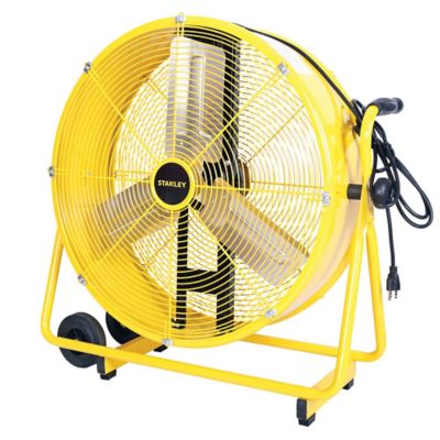 Stanley 24 in. 3-Speed Indoor/Outdoor Tiltable Direct-Drive Cradle Drum Fan, 4,500 CFM