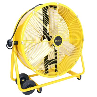 Image showing  24 in. 3-Speed Indoor/Outdoor Tiltable Direct-Drive Cradle Drum Fan, 4,500 CFM