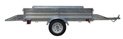 Image showing 5 th DK2 4.5 x 7.5ft. 5-in-1 Galvanized Multi-Use Utility Trailer, 1,639 lb. Max Capacity, DOT Rated Tires and Assembly Kit