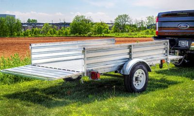 Image showing 6 th DK2 4.5 x 7.5ft. 5-in-1 Galvanized Multi-Use Utility Trailer, 1,639 lb. Max Capacity, DOT Rated Tires and Assembly Kit