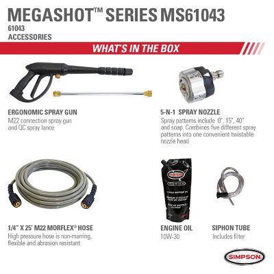 Image showing 9 th SIMPSON 3,000 PSI 2.4 GPM Gas Cold Water Premium Pressure Washer with CRX210 Engine, 49-State