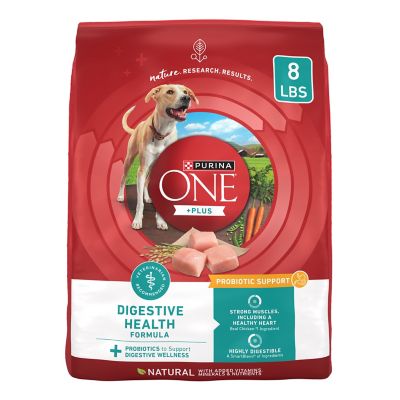 Purina ONE Plus Digestive Health Formula Dry Dog Food Natural with Added Vitamins, Minerals and Nutrients