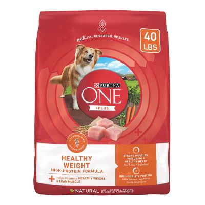 Purina ONE Plus Healthy Weight High-Protein Dog Food Dry Formula, 40 lb.
