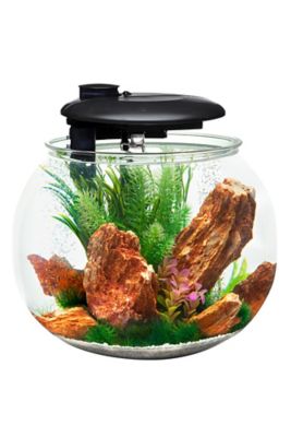 Penn-Plax Aqua-Sphere 360 High-Strength Acrylic Aquaponic Fish Tank, 14 gal.