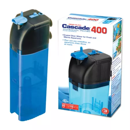 Penn-Plax Cascade 400 110 GPH Submersible Aquarium Filter for Aquariums up to 20 gal. Filters & Media