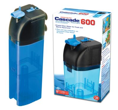 Penn-Plax Cascade 600 175 GPH Up to 50 gal. Submersible Aquarium Filter