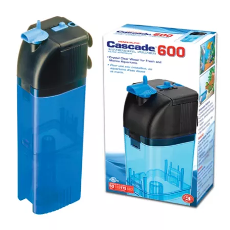 Penn-Plax Cascade 600 175 GPH Up to 50 gal Submersible aquarium filter Filters & Media