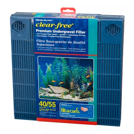 Penn-Plax Clear-Free Premium Undergravel Aquarium Filter 50-55 gal. Filters & Media