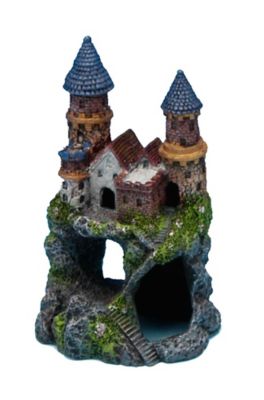Penn-Plax Enchanted Castle Aquarium Decoration, Small, 5 in.