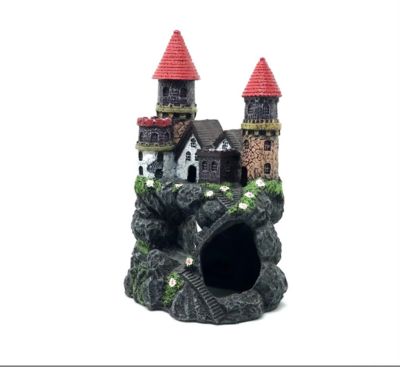 Image showing  Enchanted Castle Aquarium Decoration, Medium, 6 in.
