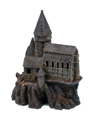 Image showing  Wizard Magical Castle Aquarium Decoration, 10.2 in., Gray, Large