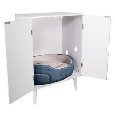 Image showing  Cat Litter Box Cabinet, White