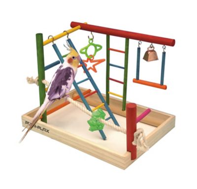 Penn-Plax Wood Bird Play Pen, Large