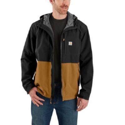 Carhartt Men's Midweight Storm Defender Hooded Rain Jacket