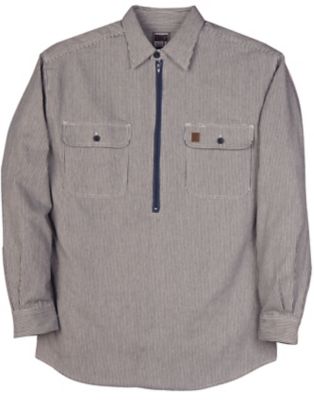 Big Bill Men's Long-Sleeve Hickory Stripe 1/2-Zip Shirt at Tractor