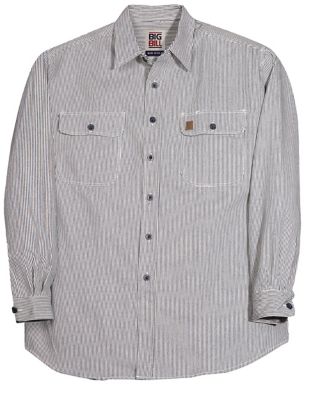 Big Bill Men's Long-Sleeve Hickory Stripe Shirt