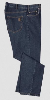 Image showing  Men's Relaxed Fit Mid-Rise Ringspun Cotton 5-Pocket Denim Jeans