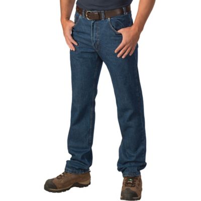 Image showing  Men's Relaxed Fit Mid-Rise Ringspun Cotton 5-Pocket Denim Jeans